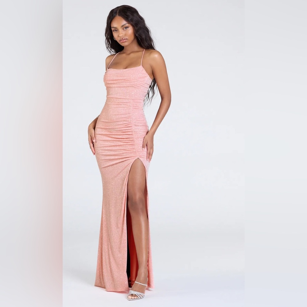 Elegant Pink Evening Gown